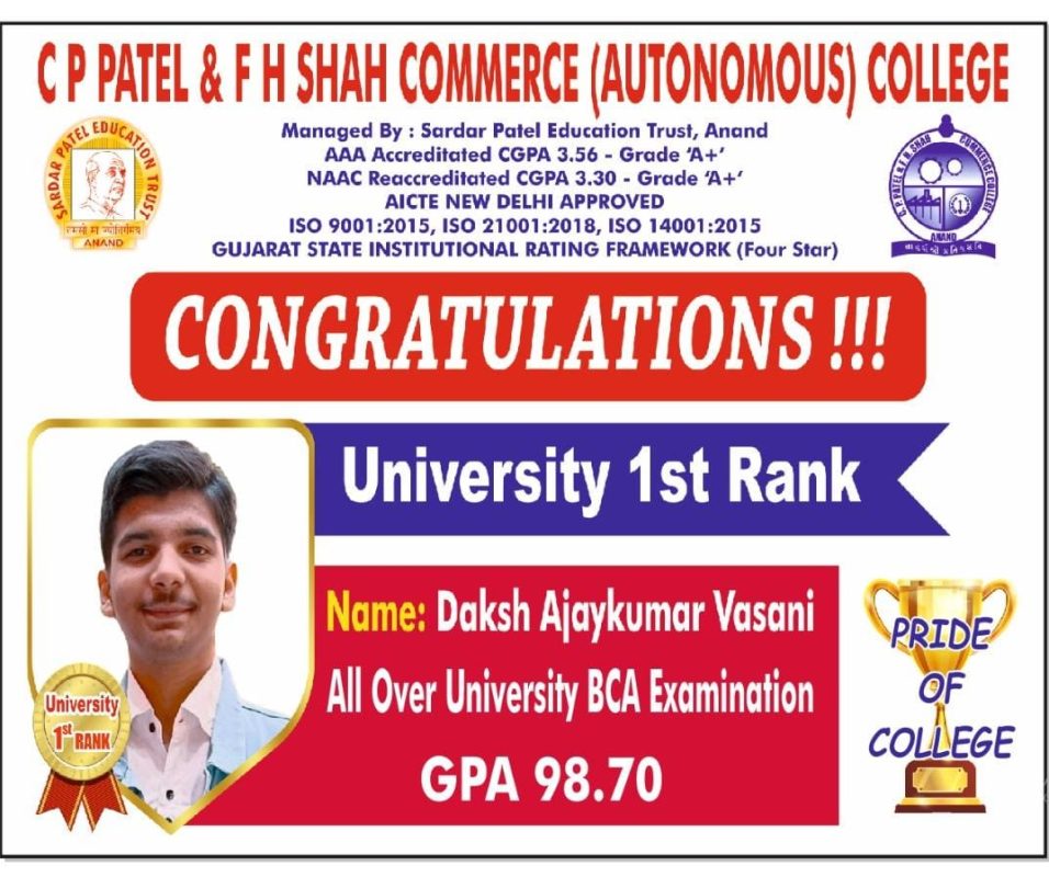 C P Patel and F H Shah Commerce College