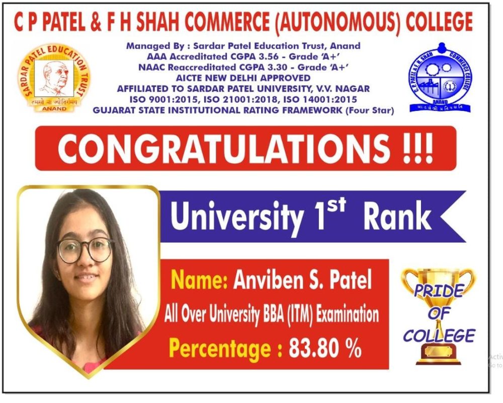 C P Patel and F H Shah Commerce College